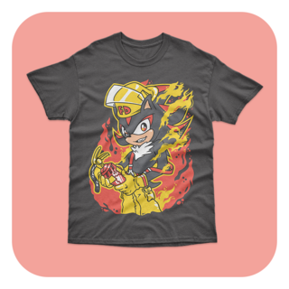 T-Shirt - Fireman Shadow