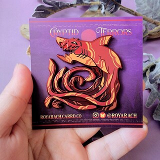 Cryptid Terrors | Lusca 2 inch Enamel Pin