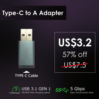 Type-C to A adapter