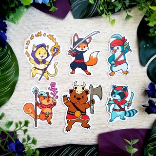 Vinyl Animal Adventurer Stickers- Set 2