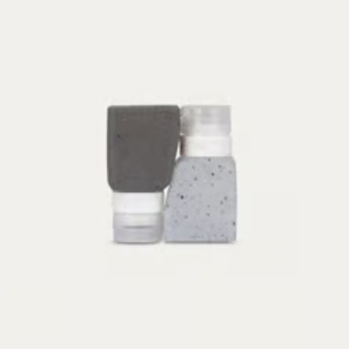 Grey Clear 3oz Travel Bottles (Set)