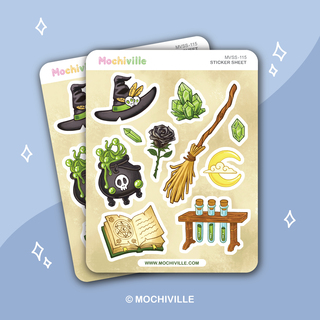 Witch's Inventory Vinyl Sticker Sheet