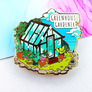 "Greenhouse Gardener" Enamel Pin