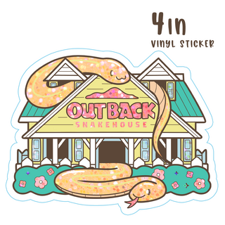 OUTBACK SNAKEHOUSE - VINYL STICKER