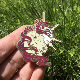 Unicorn Enamel Pin - Summer Color