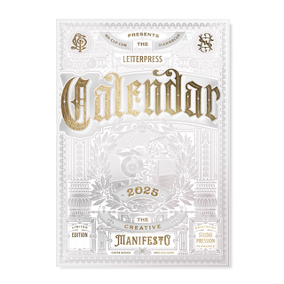 2025 Letterpress calendar ULTRA WHITE Collector Edition