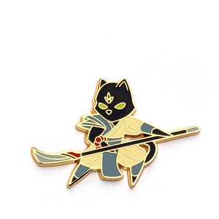 S1 Cat Monk Pin