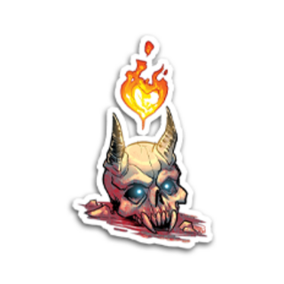 I Heart Demons Sticker