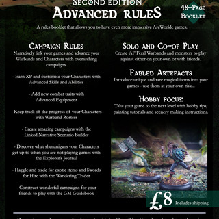 ArcWorlde: Second Edition - Advanced Rules Booklet