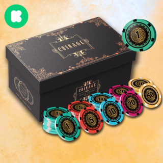 Coinage - Deluxe Casino Coins Set with Box (Limited Edition Poker Chips)
