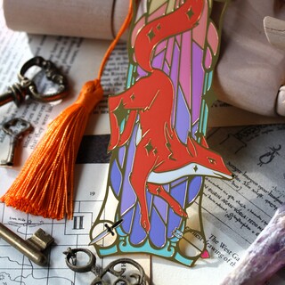 Little Fox Metal bookmark
