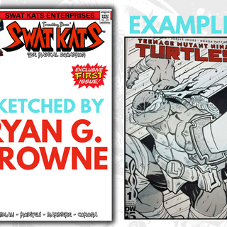 Swat Kats #1 | Sketched Cover By Ryan G. Browne