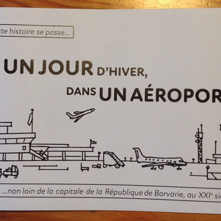 [FR] Exemplaire imprimé d'Un jour d'hiver, dans un aéroport
