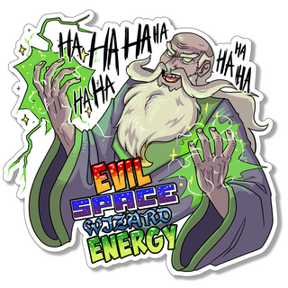 "Evil Space Wizard" Sticker