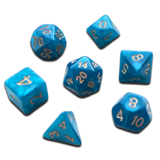 Dice Set (Cerulean Blue)