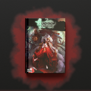 Hardcover/Undying Corruption (5e or PF2e) ($10 off holidays!)