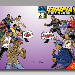 WRAPAROUND COVER VARIANT by Gerald Pilare  - LUMPIA WITH A VENGEANCE: INTERLUDE #2 Comic Book LE 150