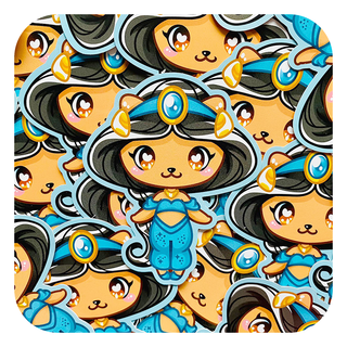 Jasmine Vinyl Glossy Sticker