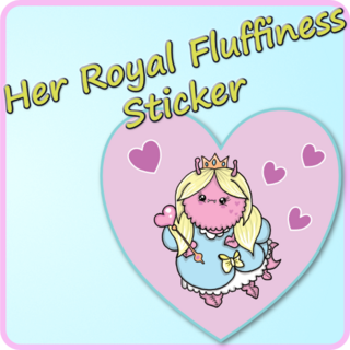 Her Royal Fluffiness Vinyl Sticker