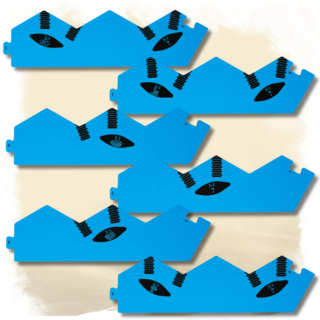 Sea Frames: Blue Painted Wood