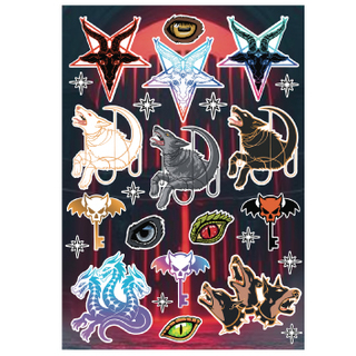 Underworld 5x8 Sticker Sheet (25 mini stickers)
