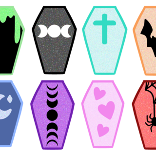Choice Coffin mini pin