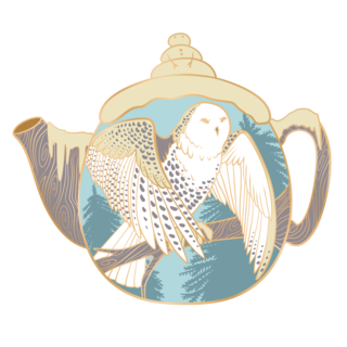 Winter Teapot Enamel Pin