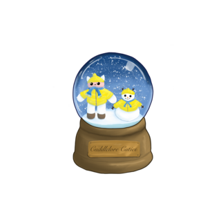 Heidi Yeti Snow Globe Vinyl Sticker