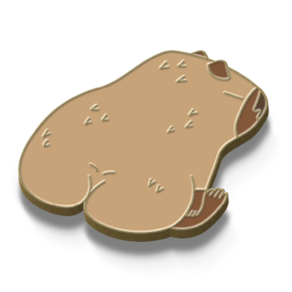 Capybara Backside Pin
