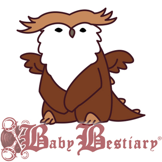 Perching Owlbear Dragon Pin (014)