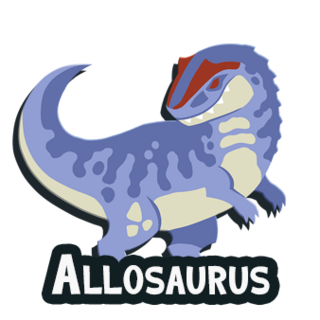 Allosaurus Pin