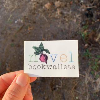 Novel bookwallets Colored White Sticker