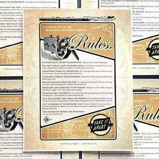 POSTER: Tinkerer's Rules 16x20"