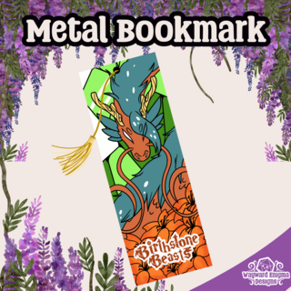Birthstone Beasts Metal Bookmark