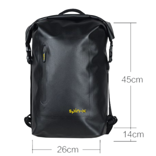 20L Black Backpack & Pannier Bag