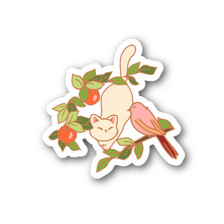 Sticker - Looking up Cat