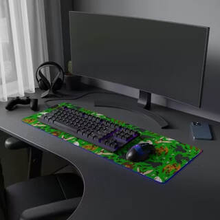 LED Gaming Mouse Pad w/ USB Hub