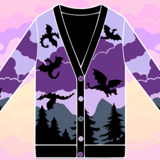 Purple Dragon Cardigan