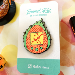 Phoenix Tamagotchi Pin