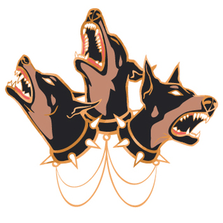 Cerberus- Deluxe Chained 2" Pin