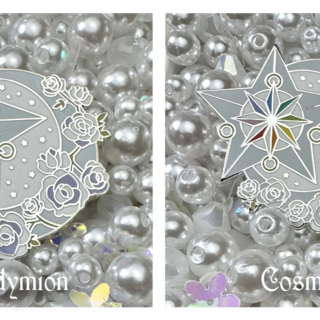 Blooming Cosmos & Endy Enamel Pin Combo