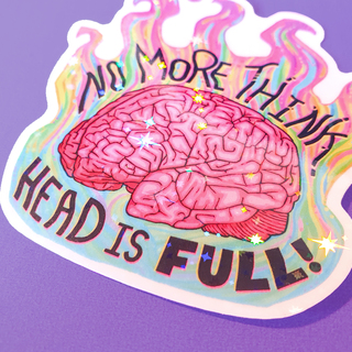 No More Think Sticker