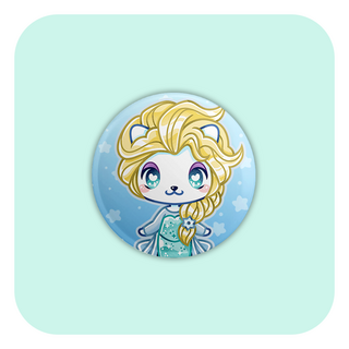 Nya Nya Neko Elsa Badge Button