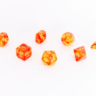 Set of 7 Exclusive Fire Dice