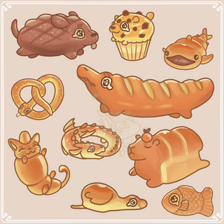 Breadimal sticker sheet