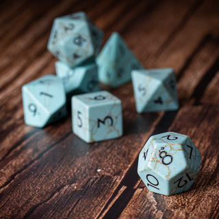 Green Fluorite - Gemstone Dice