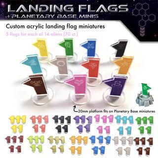 Premium Landing Flags + Bases Bundle - 73 minis!