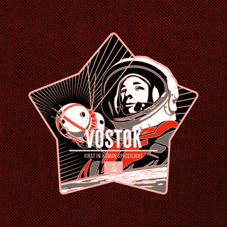 Vostok Enameled Pin