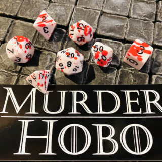 Bloody Dice Set with Free Sticker