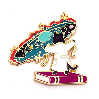 Astrophysics Cat Pin